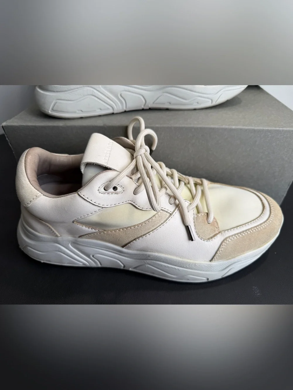 AllSaints VERGE RUNNER Leather Shoe - Picture 3 of 16